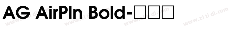 AG AirPln Bold字体转换